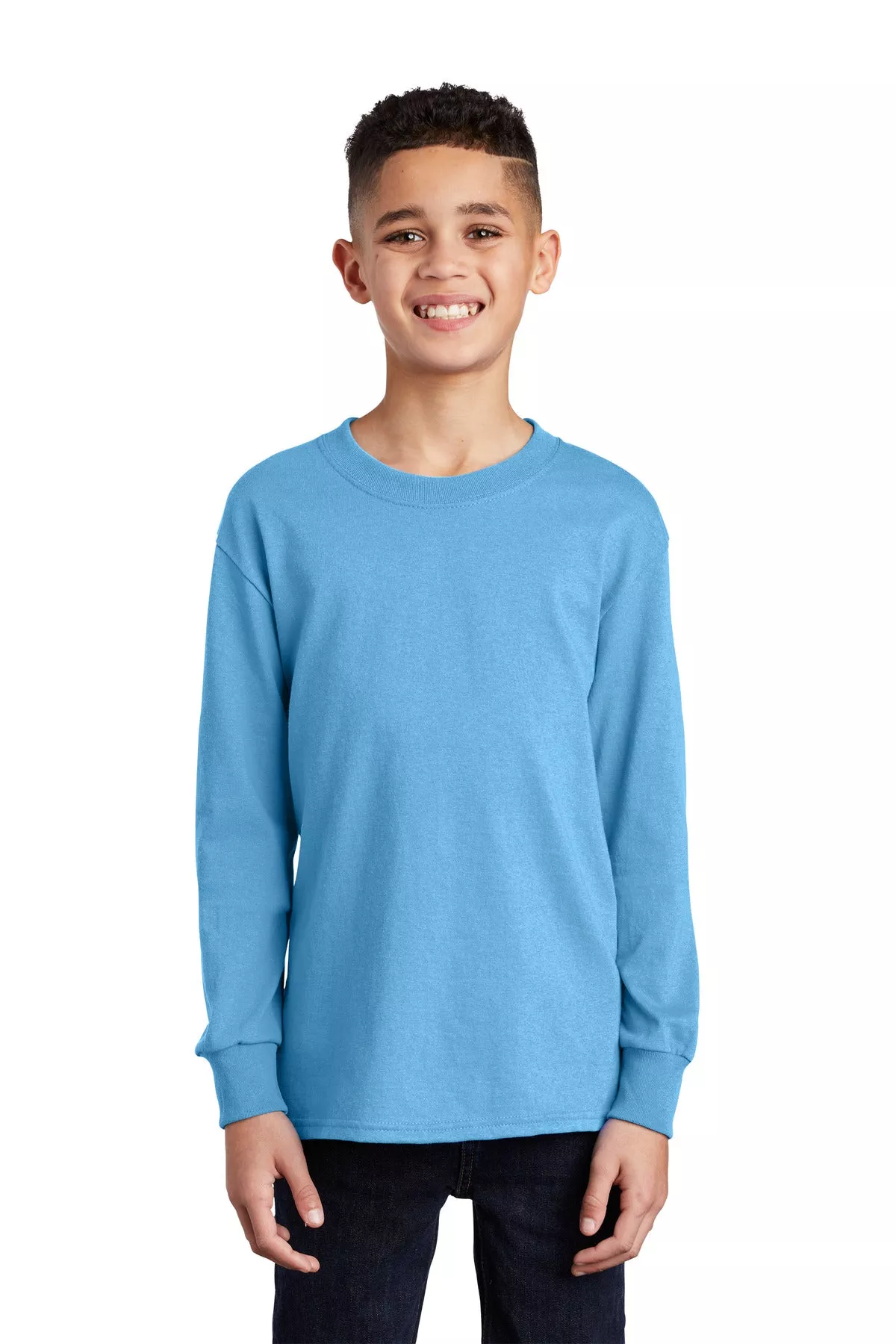 Port & Co PC54YLS | Youth Tee | Core Cotton Long Sleeve