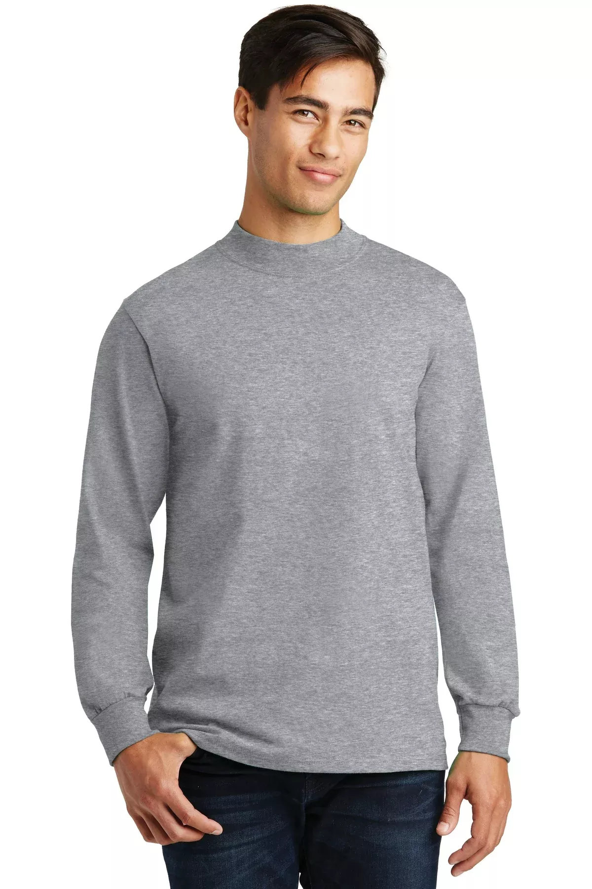 Port & Co PC61M | Mock Turtleneck | Essential