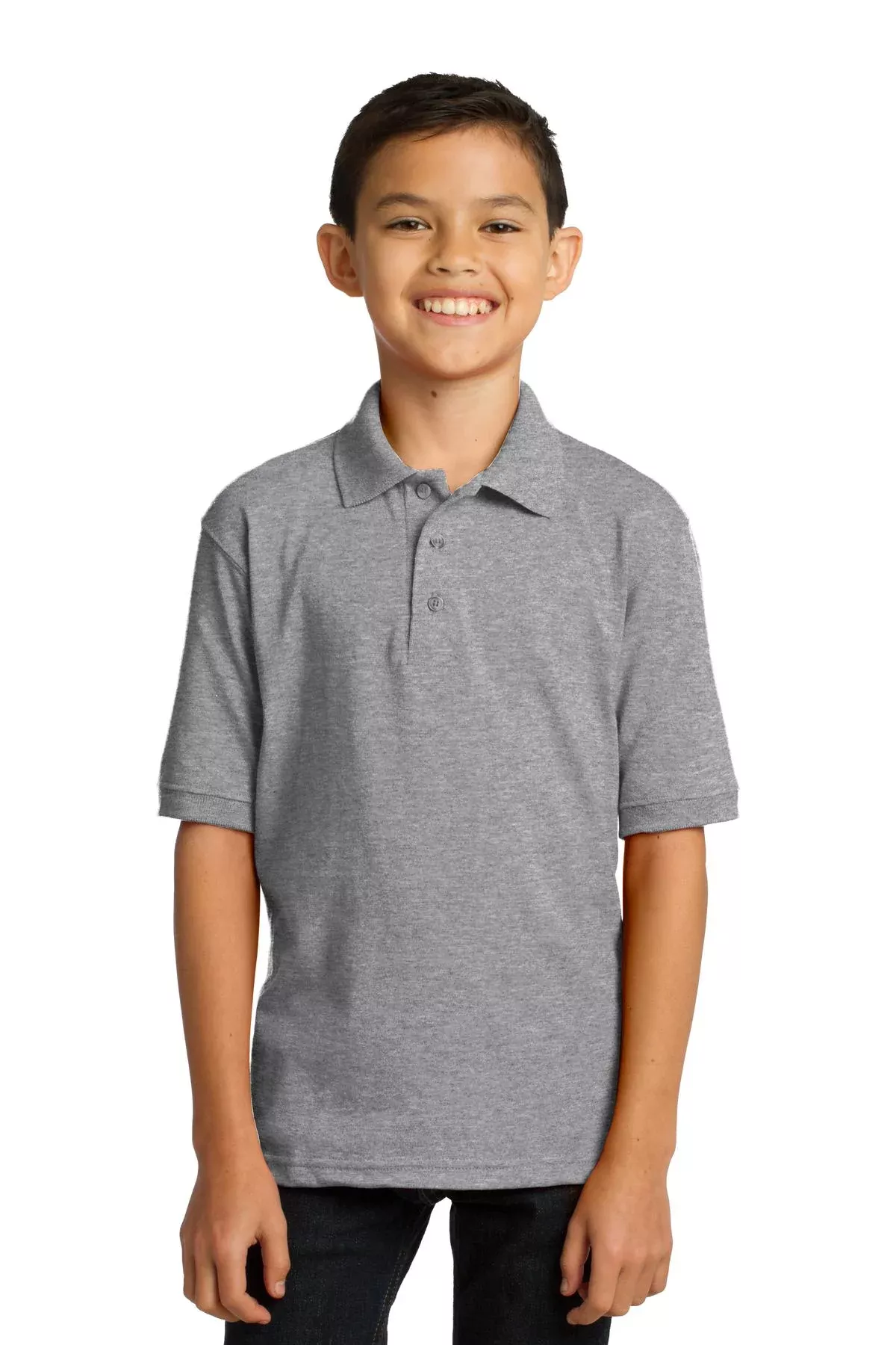Port & Co Youth Core Blend Jersey Knit Polo