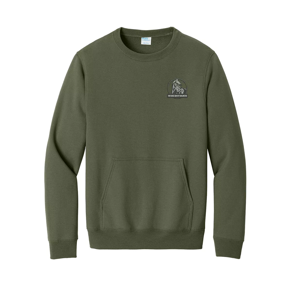 Port & Company Core Fleece Crewneck Pocket Sweatshirt