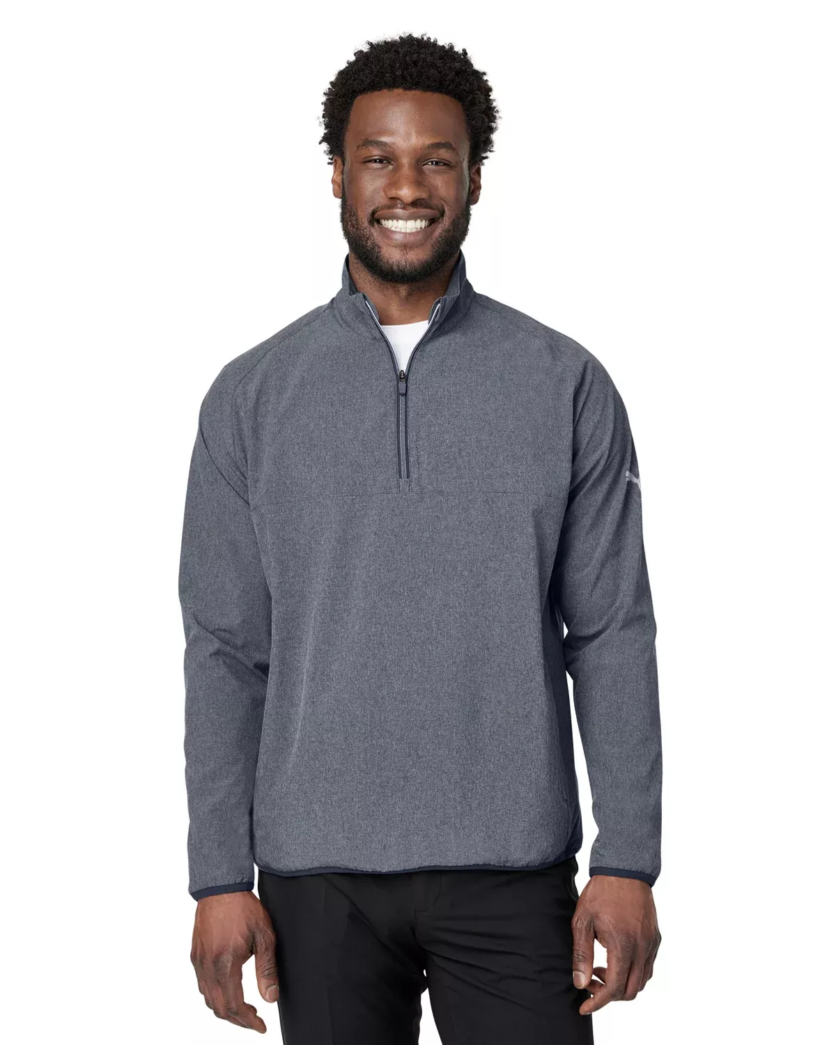 Puma Golf 538931 Coastal Woven Quarter-Zip Pullover With Custom Embroidery