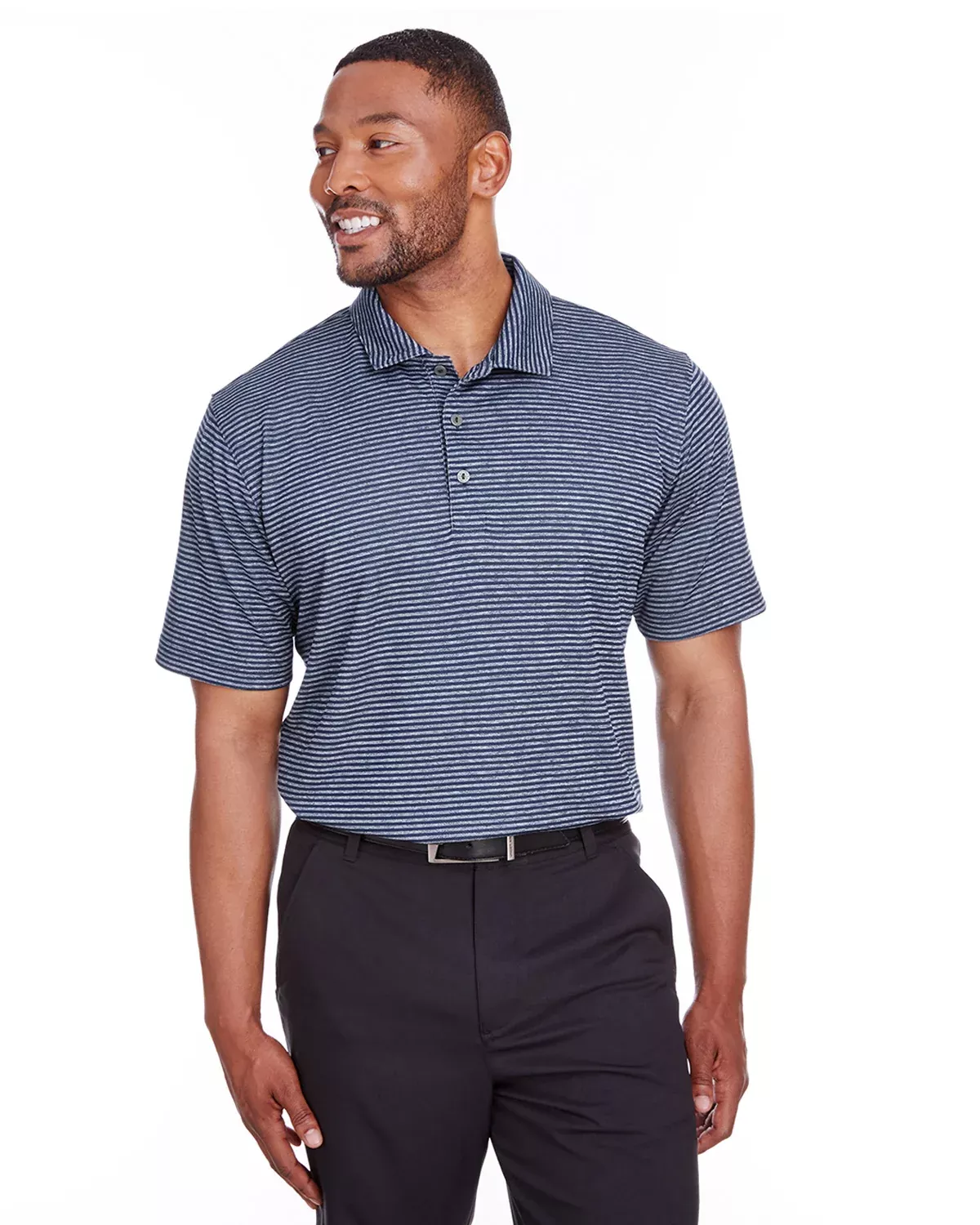 Puma Golf 596804 Performance Stripe Polo With Custom Embroidery