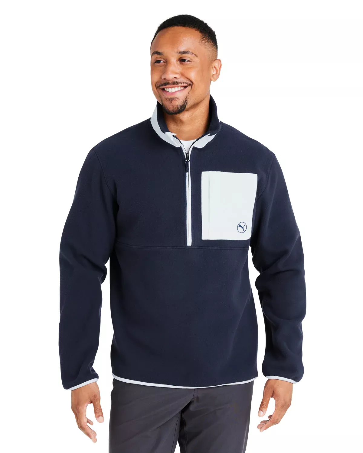 Puma Golf 628407 Fleece Quarter Zip Pullover With Custom Embroidery