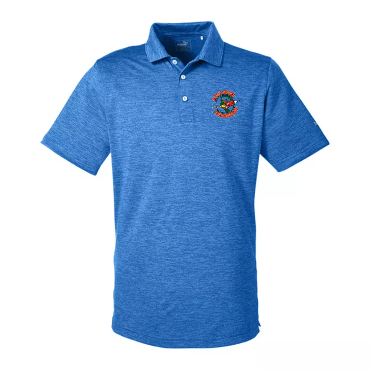 Puma Golf Men's Icon Heather Polo, Full Color