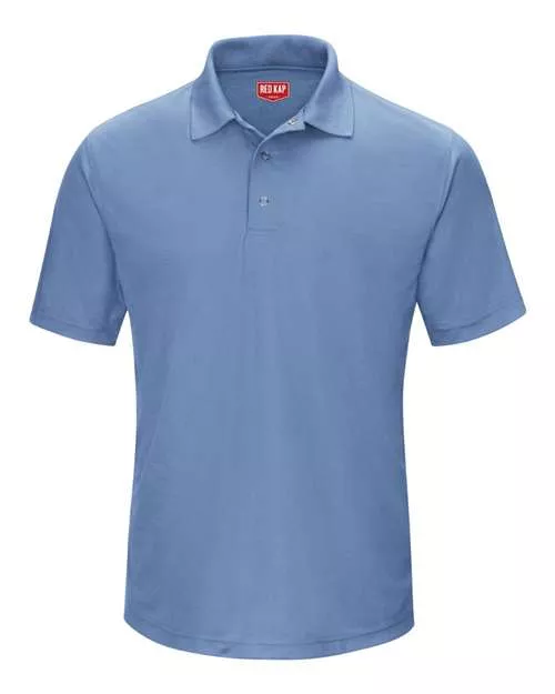 Red Kap SK74 Short Sleeve Performance Knit Gripper-Front Polo With Custom Embroidery