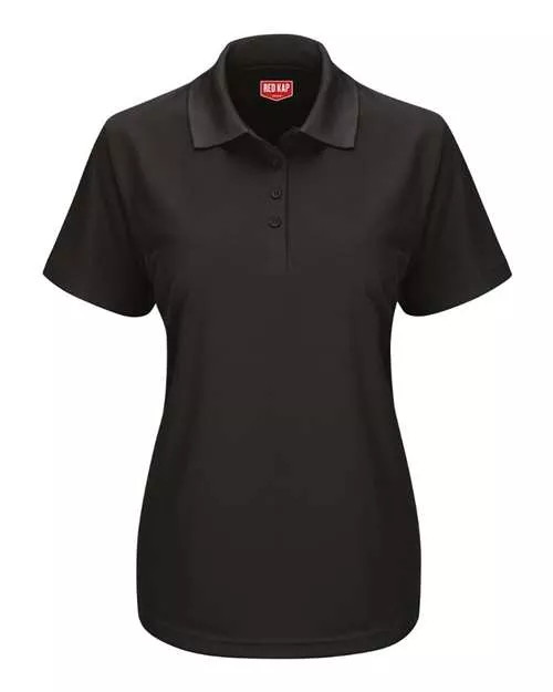 Red Kap SK97 Women's Short Sleeve Performance Knit Pocketless Core Polo With Custom Embroidery