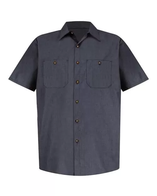Red Kap SP24 Men's Industrial Short Sleeve Work Shirt