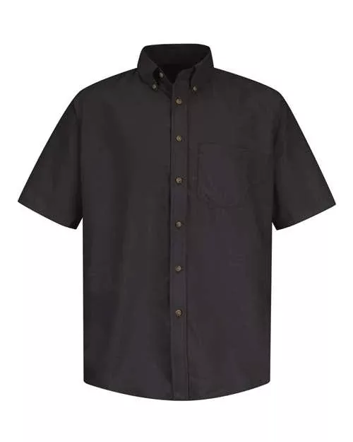 Red Kap SP80 Poplin Short Sleeve Dress Shirt With Custom Embroidery