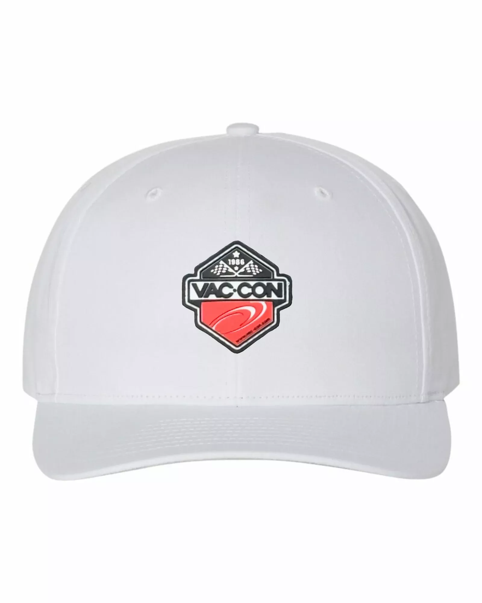 Richardson 110 White FlexFit Hat (Size LG-XL) With PVC Vac-Con Patch