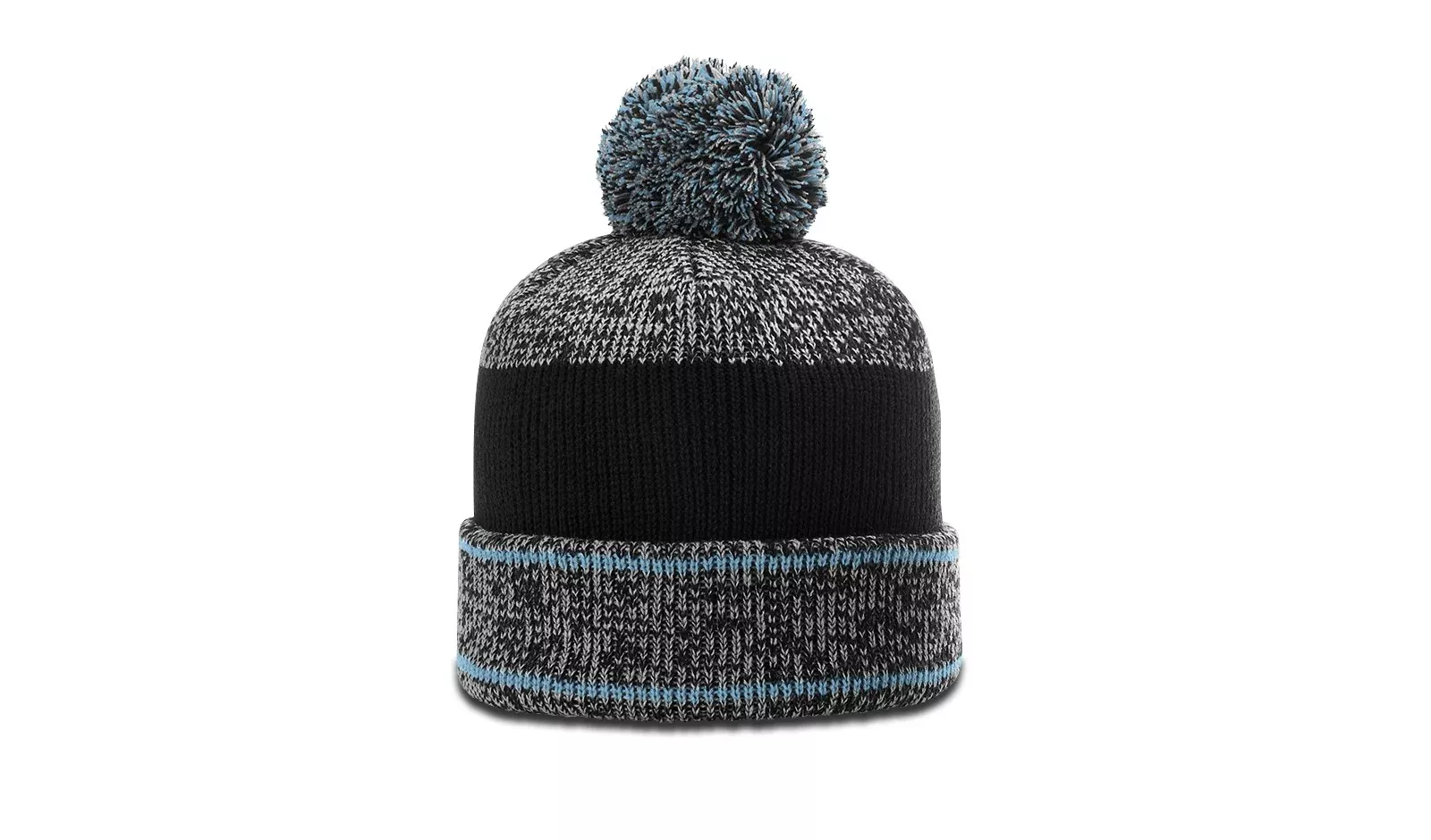 Richardson 148 Heather Beanie with Cuff & Pom