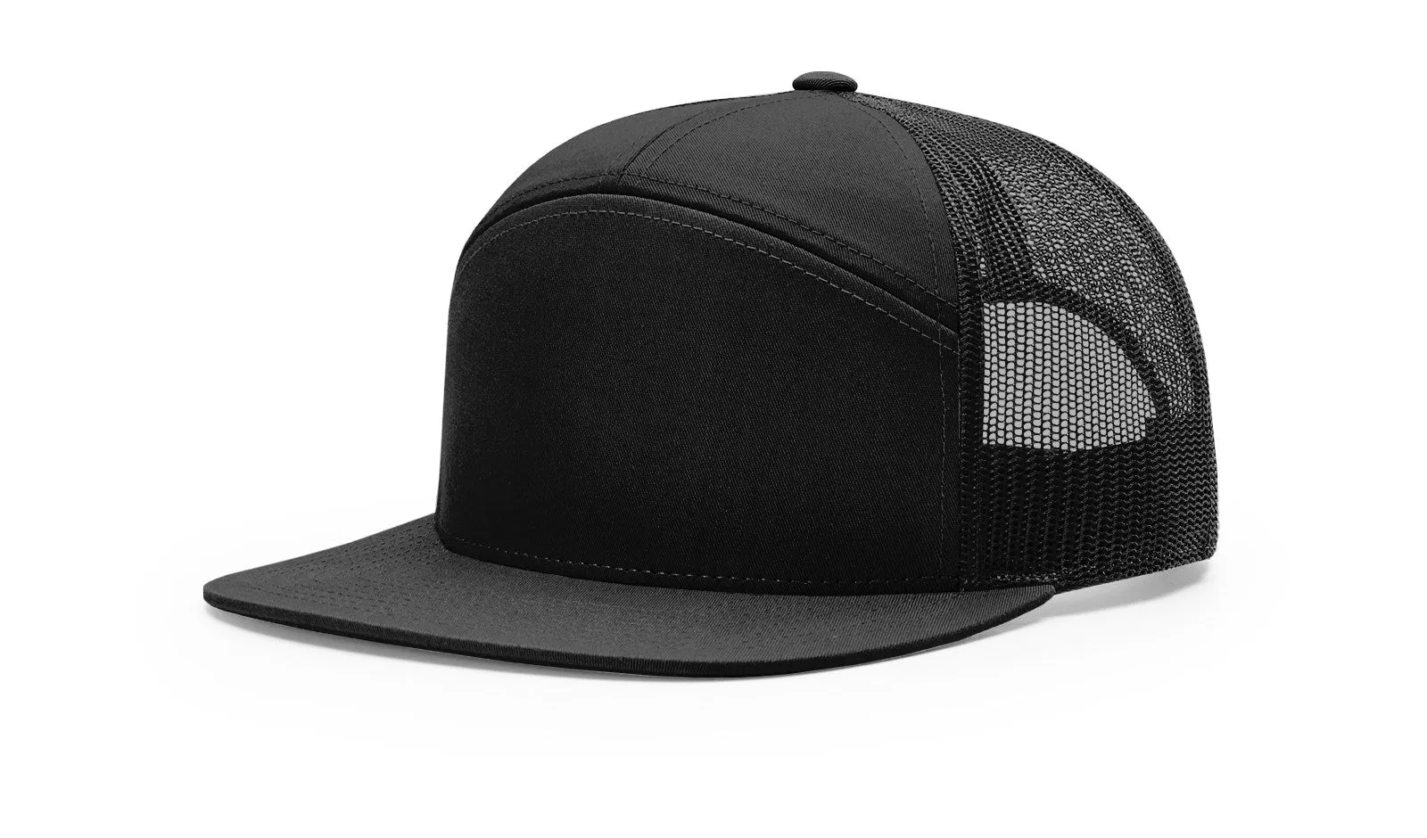 Richardson 168 7-Panel Trucker - Black