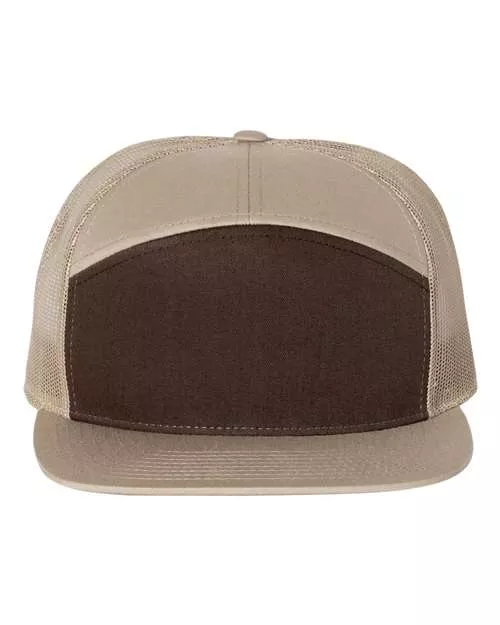 Richardson 168CD Customizable Seven-Panel Trucker Cap