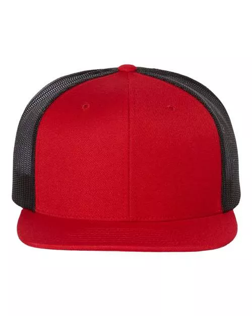 Richardson 511S Customizable Wool Blend Flat Bill Trucker Cap