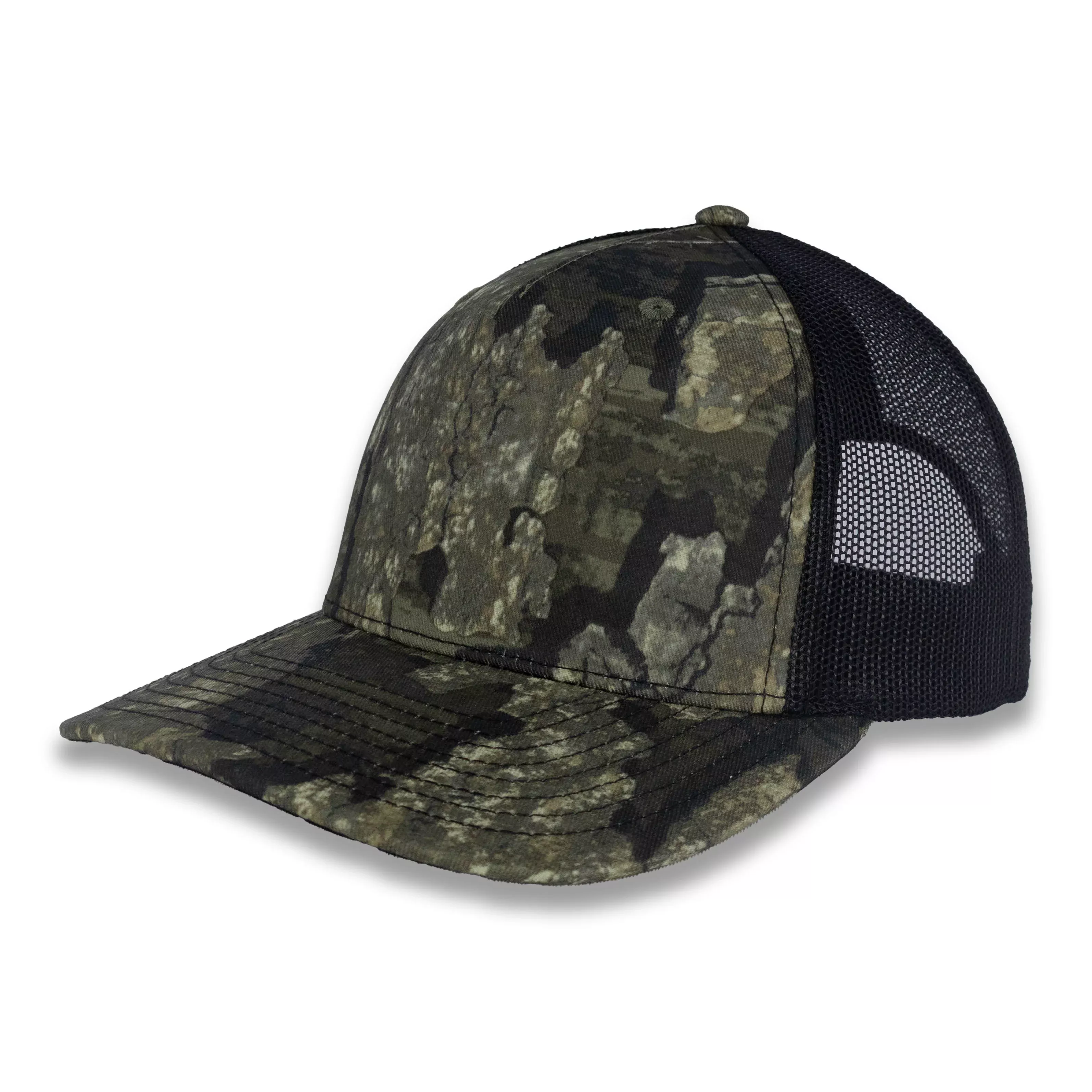 Richardson Five Panel Trucker - Realtree - Timber Black