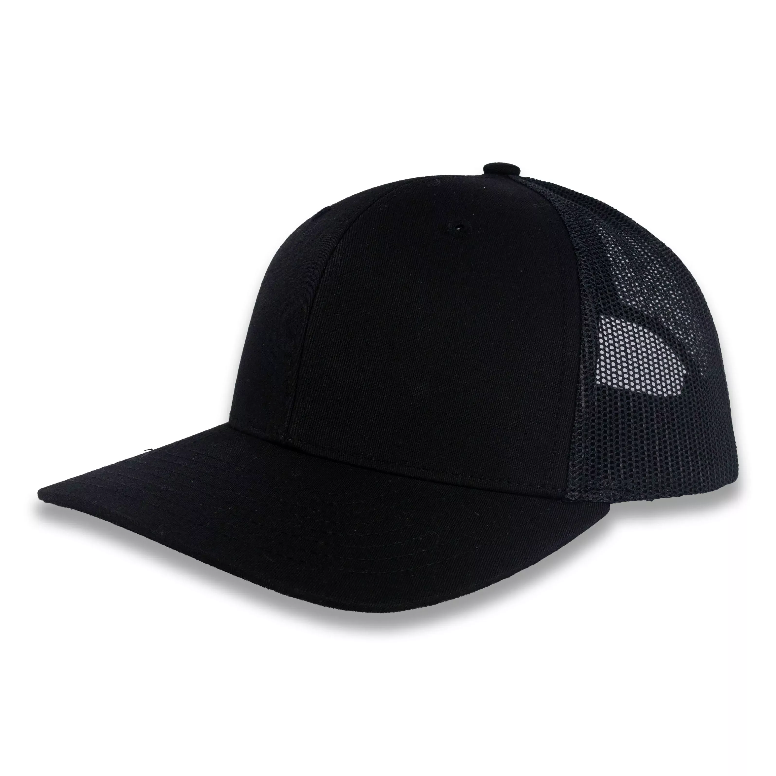 Richardson Youth Trucker Snapback Cap - Black