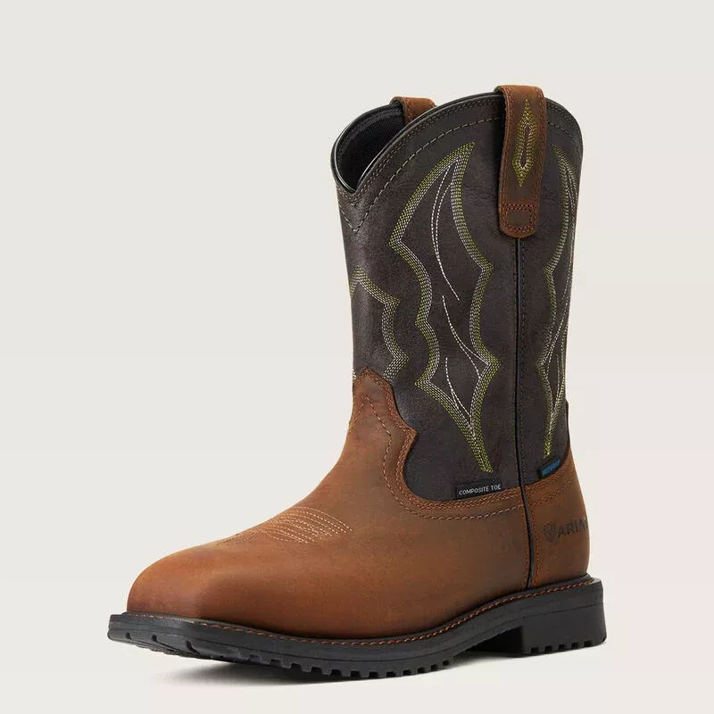 RigTek Wide Square Toe Waterproof Composite Toe Work Boot - 10034156