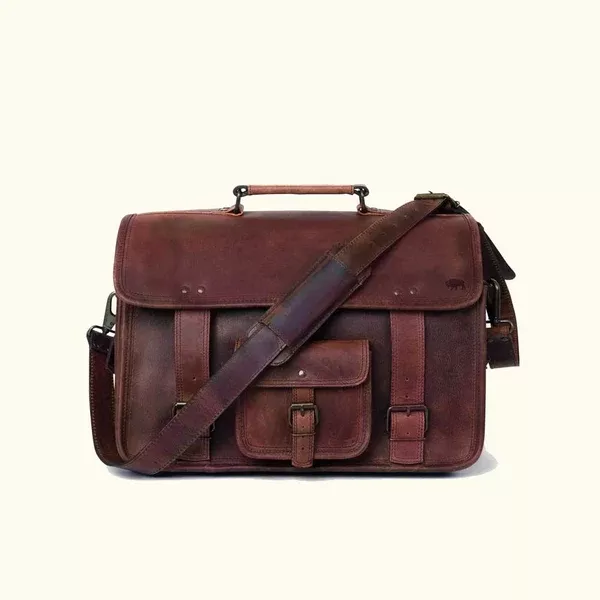 Roosevelt Buffalo Leather Briefcase Bag