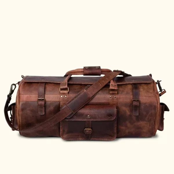 Roosevelt Buffalo Leather Travel Duffle Bag