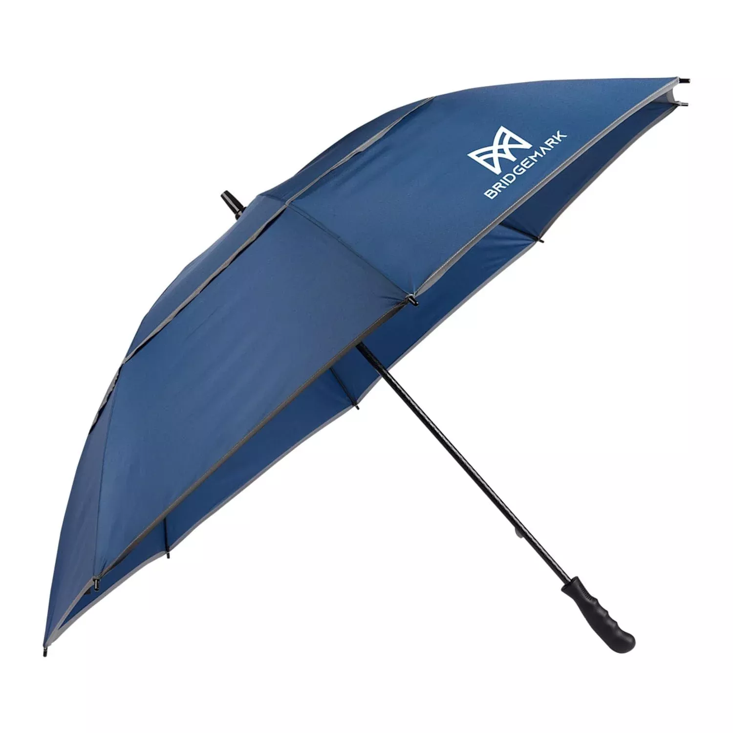 RPET Golf Umbrella w/ Reflective Trim 62"