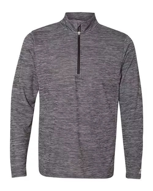 Russell Athletic QZ7EAM Striated Quarter-Zip Pullover With Custom Embroidery
