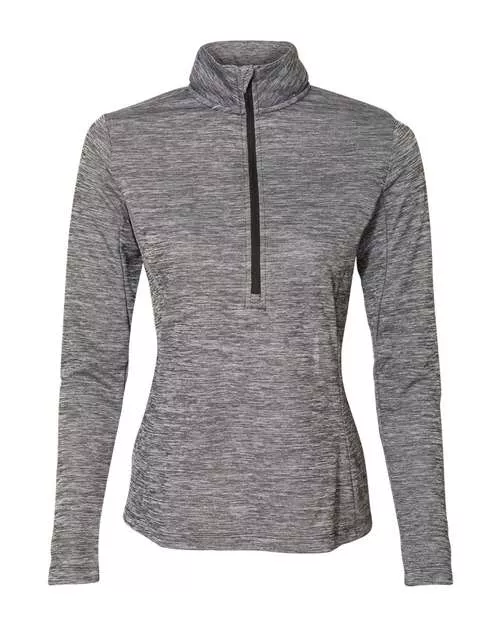 Russell Athletic QZ7EAX Women's Striated Quarter-Zip Pullover With Custom Embroidery