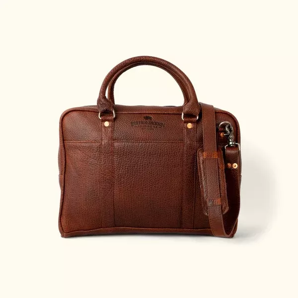 Ryder Reserve Bison Leather Laptop Briefcase
