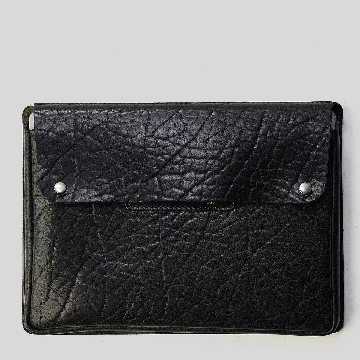 Shrunken Bison & Horween Hard Cases | Black