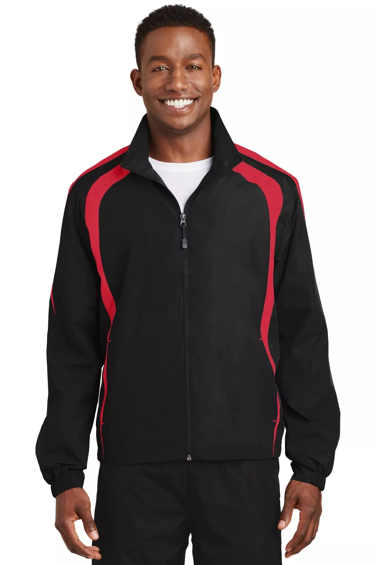 Sport-Tek JST60 Colorblock Raglan Jacket With Custom Embroidery