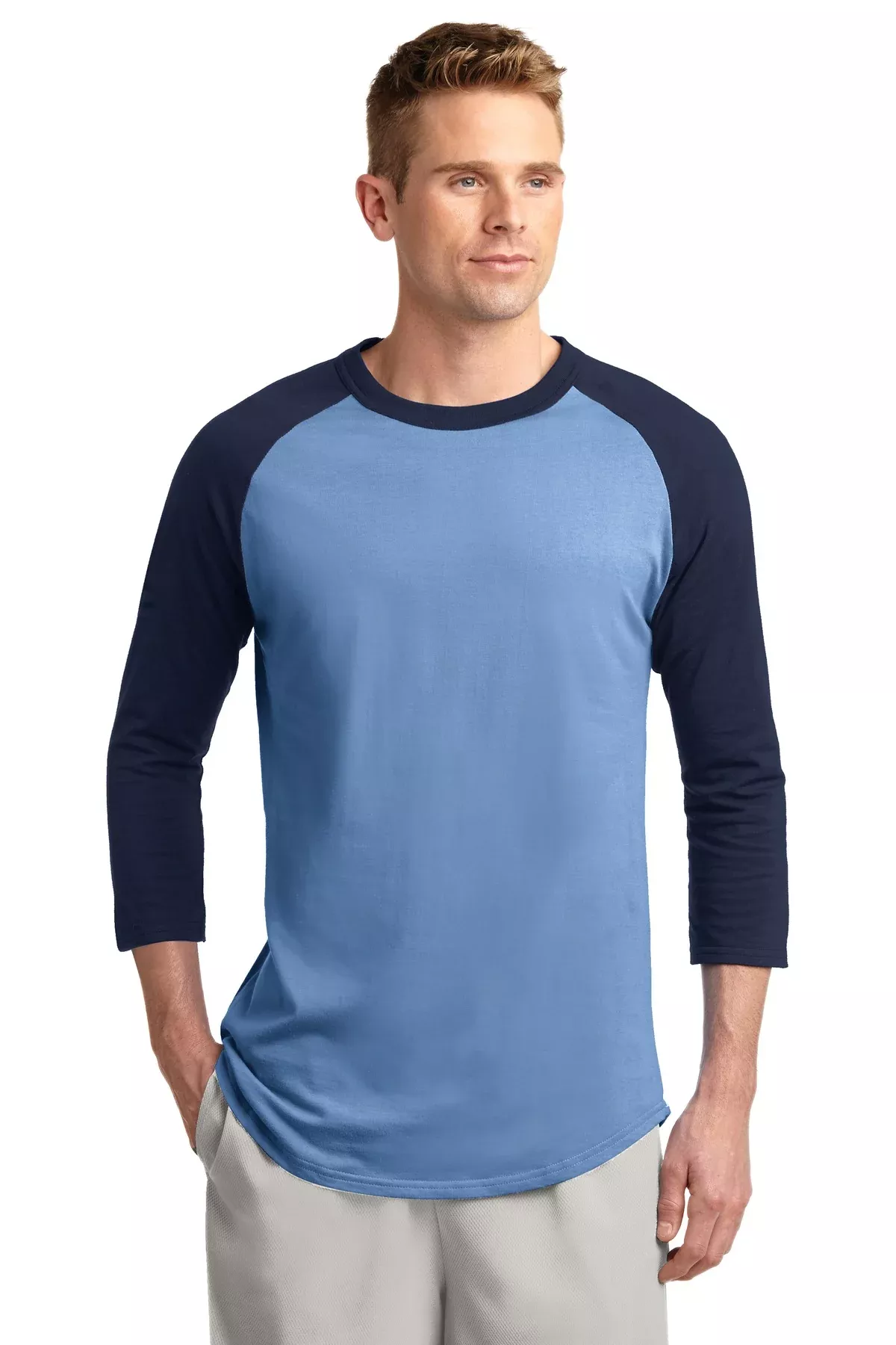 Sport-Tek T200 Colorblock Raglan Jersey With Custom Screenprint