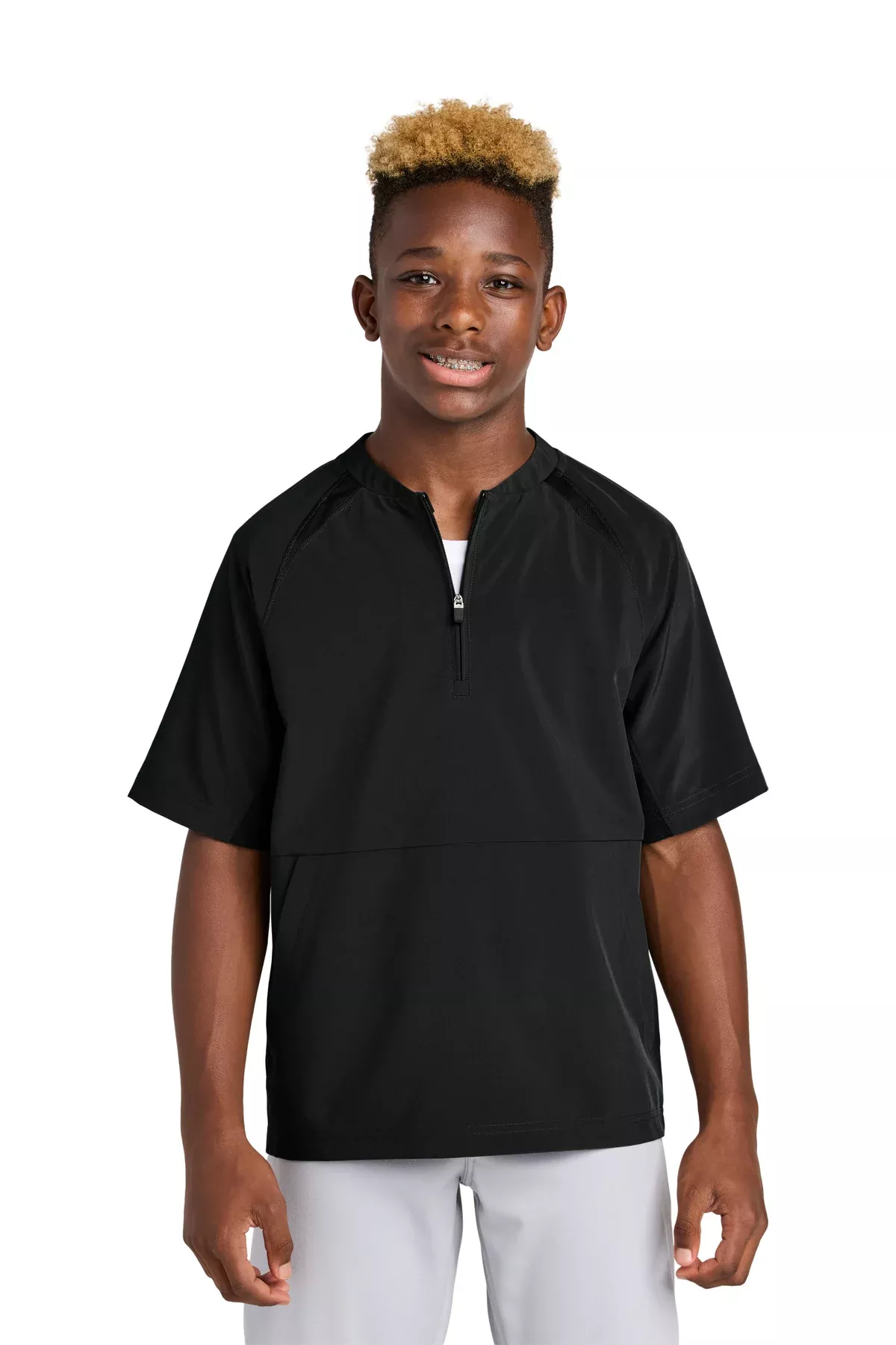 Sport-Tek YJST489 | Jacket | Youth Repeat 1/2-Zip Short Sleeve