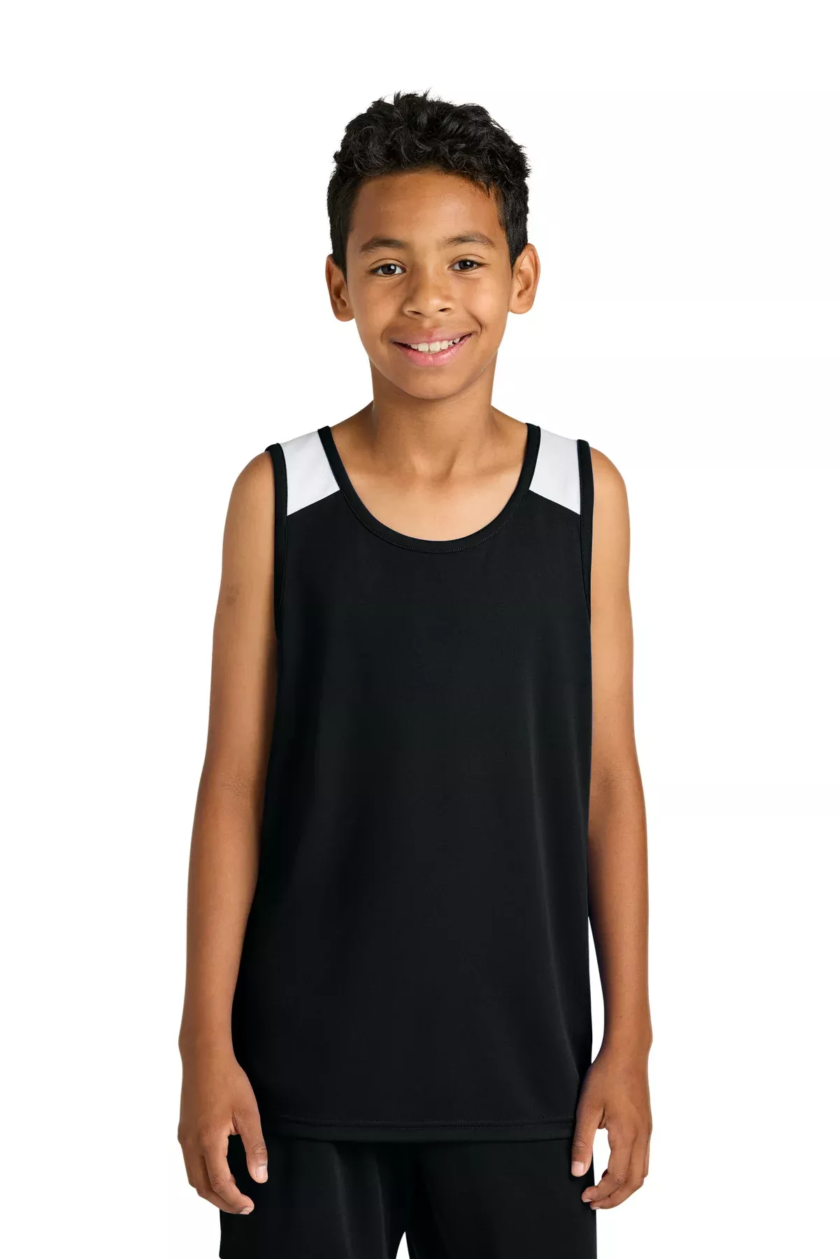 Sport-Tek Youth Club Track Tank YST446 With Custom Screenprint