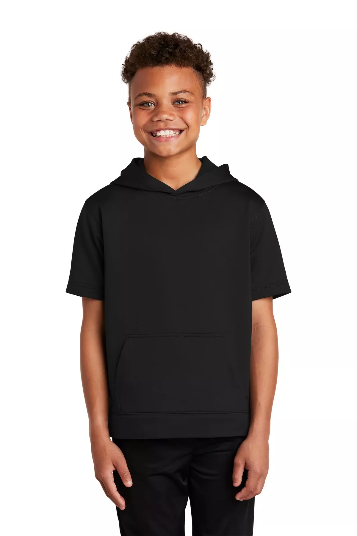 Sport-Tek YST251 | Hoodie | Youth Sport-Wick Fleece Short Sleeve Pullover