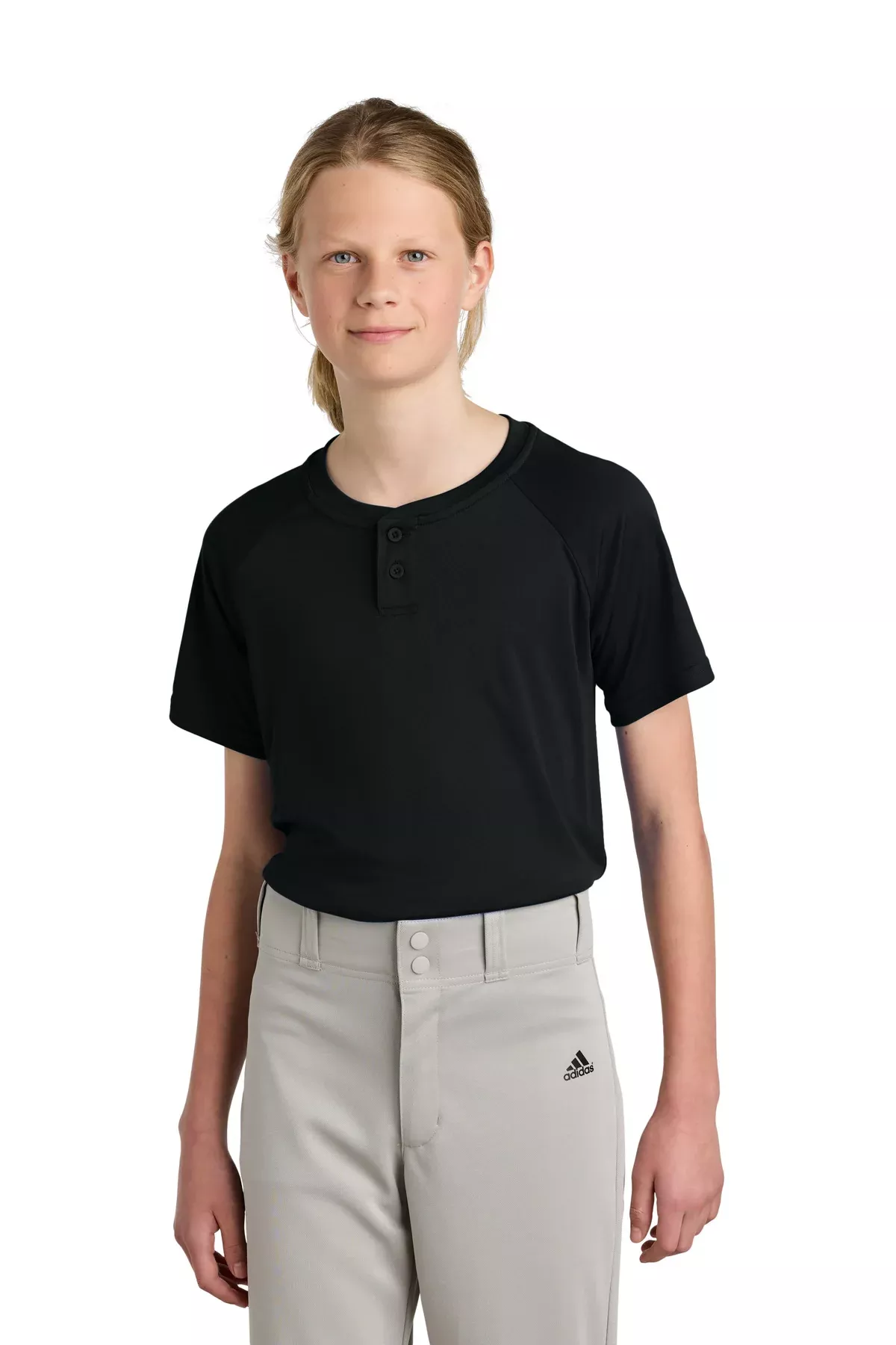 Sport-Tek YST359 | Jersey | Youth PosiCharge Competitor 2-Button Henley