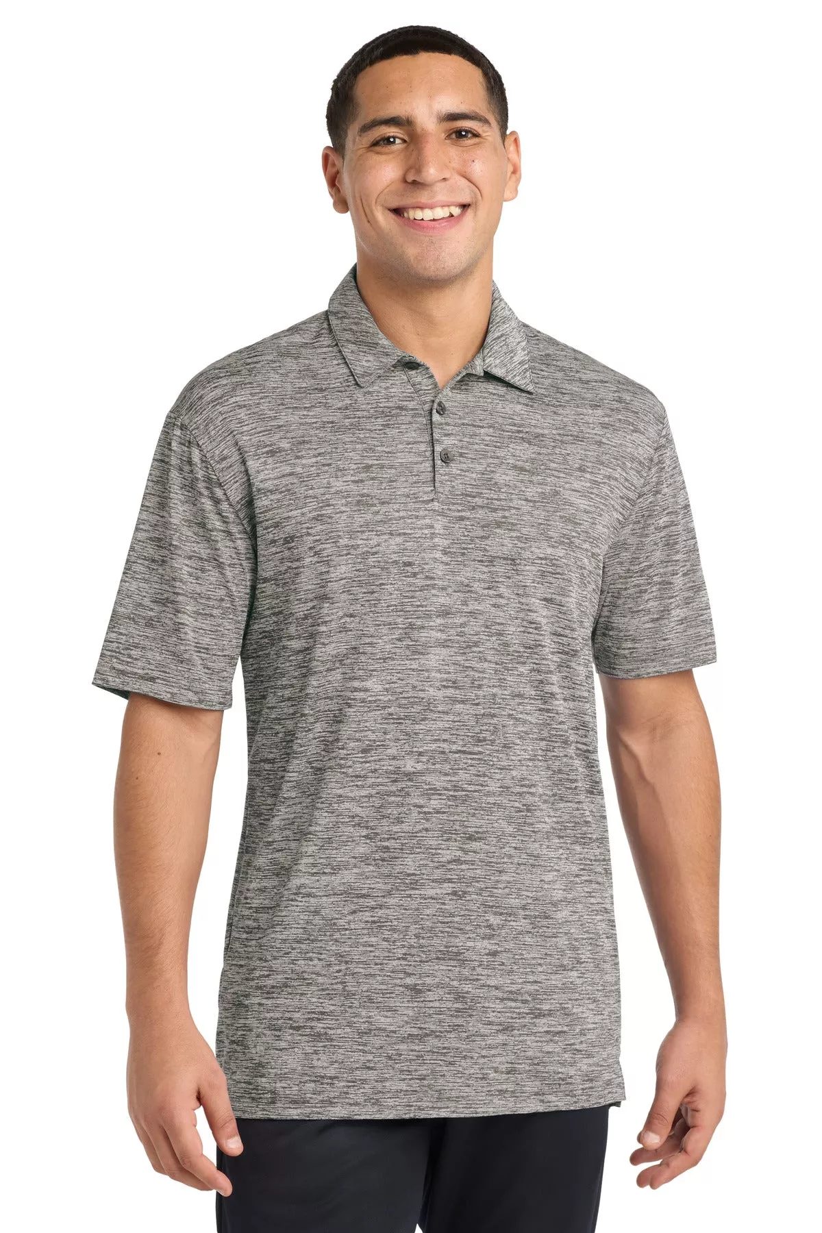 Sport-TekPosiChargeElectric Heather Polo