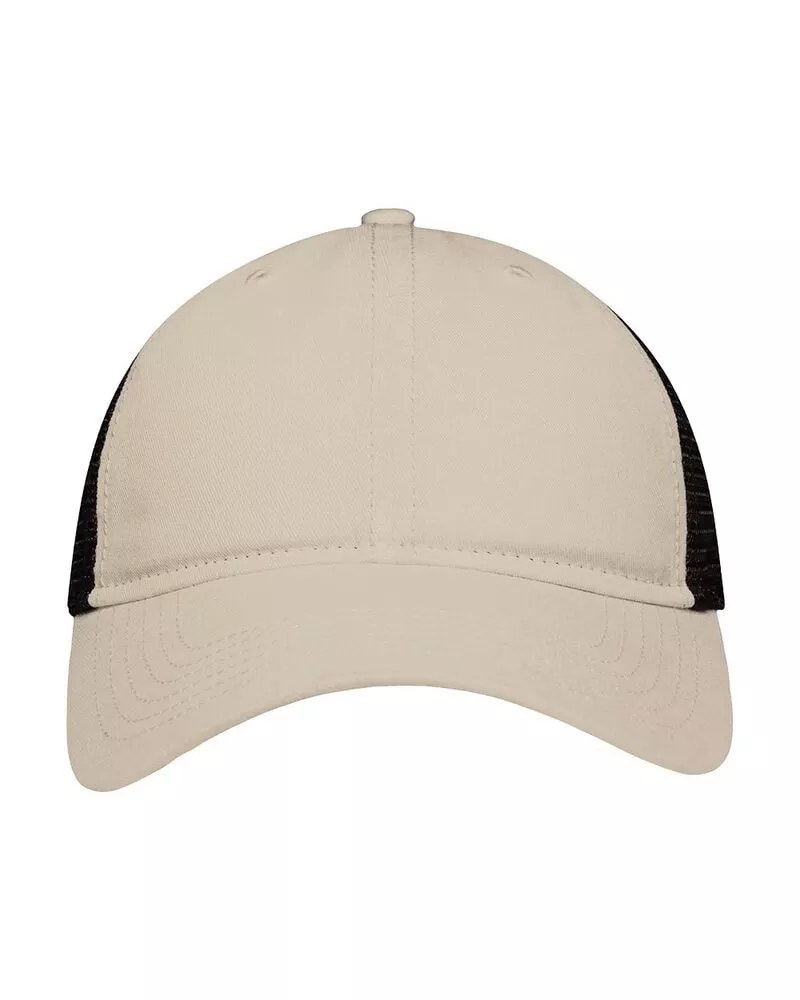 Sportsman SP1750 - Mesh Dad Hat Fit - Black/ Stone