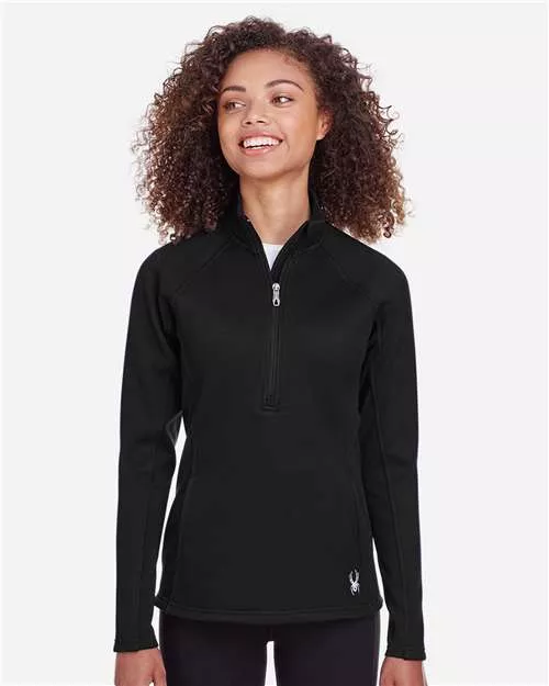 Spyder S16562 Women's Constant Half-Zip Sweater With Custom Embroidery