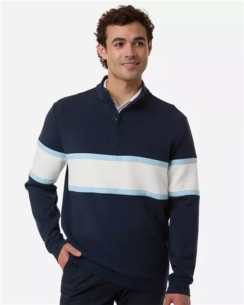 Swannies SWOQ500 Men's Owen Quarter-Zip Colorblock Pullover