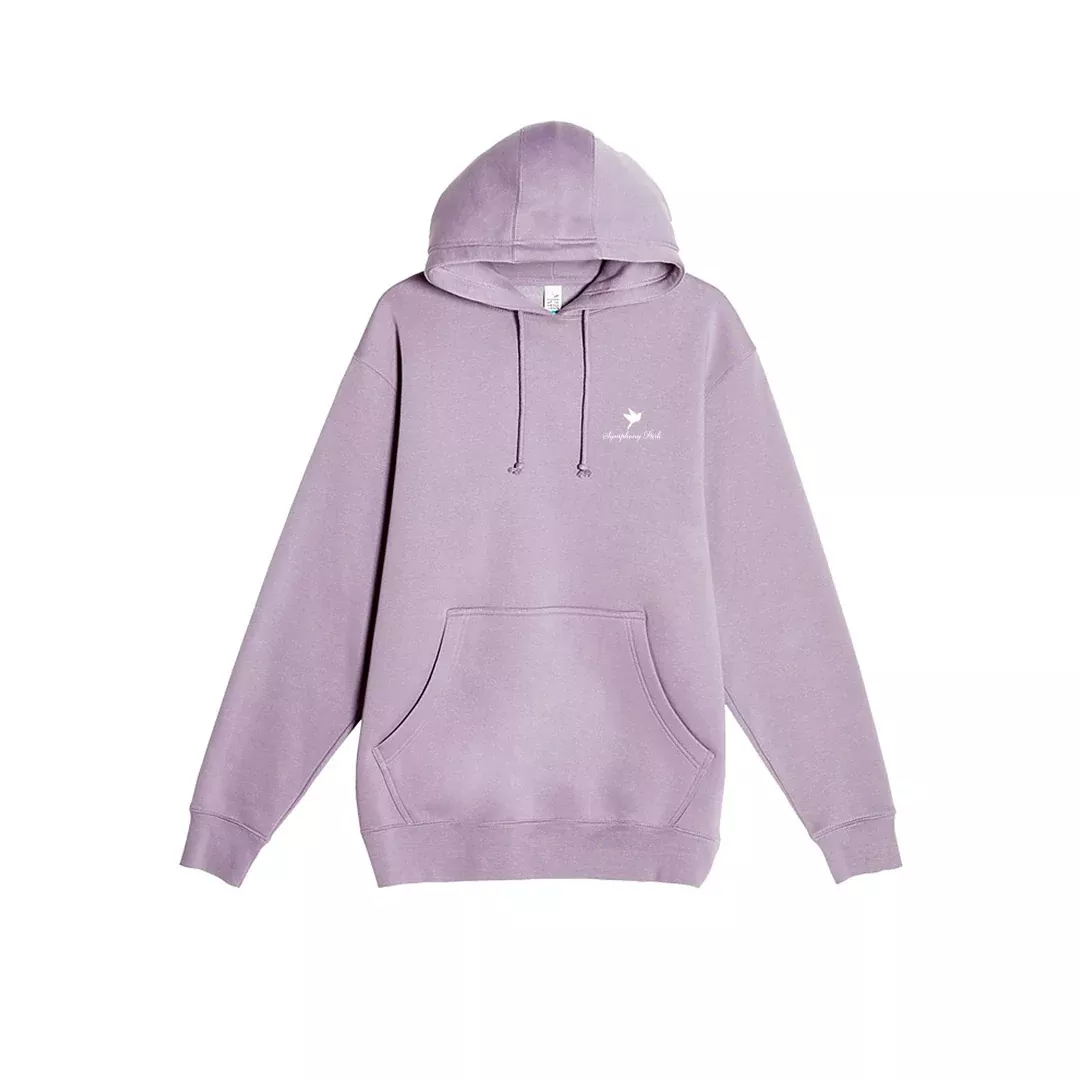 Symphony Park - Heavyweight Pullover Hoodie (Lavender / White Thread)