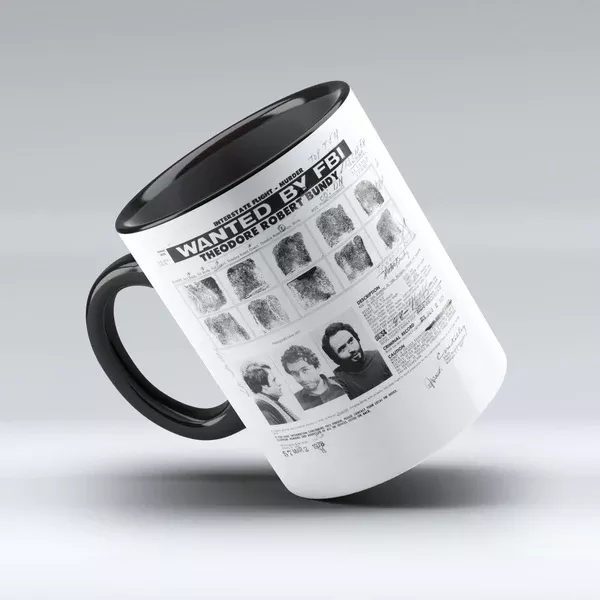 Ted Bundy - Ted Bundy FBI Wanted Poster Coffee Mug - 150TEES.COM