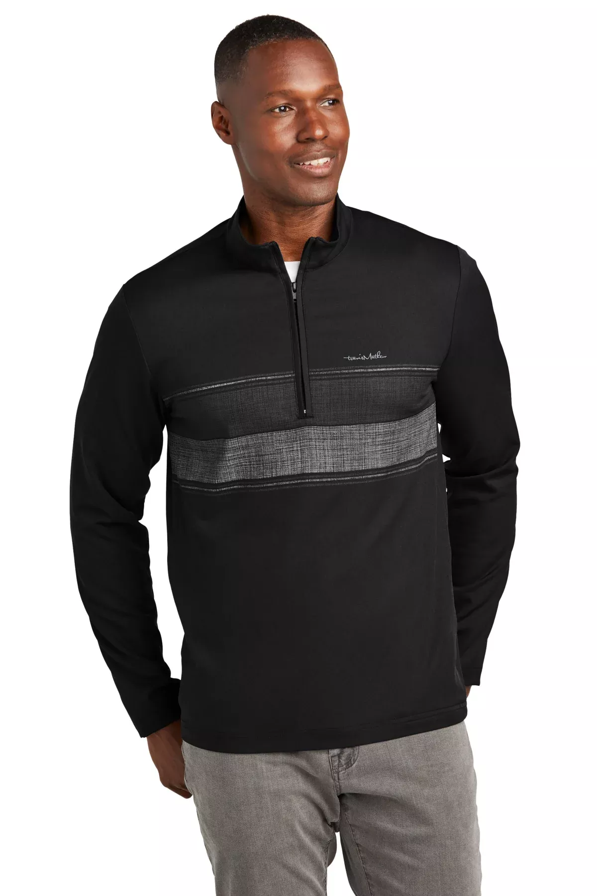 TravisMathew TM1MZ340 | Pullover | Balboa Chest Stripe 1/4-Zip