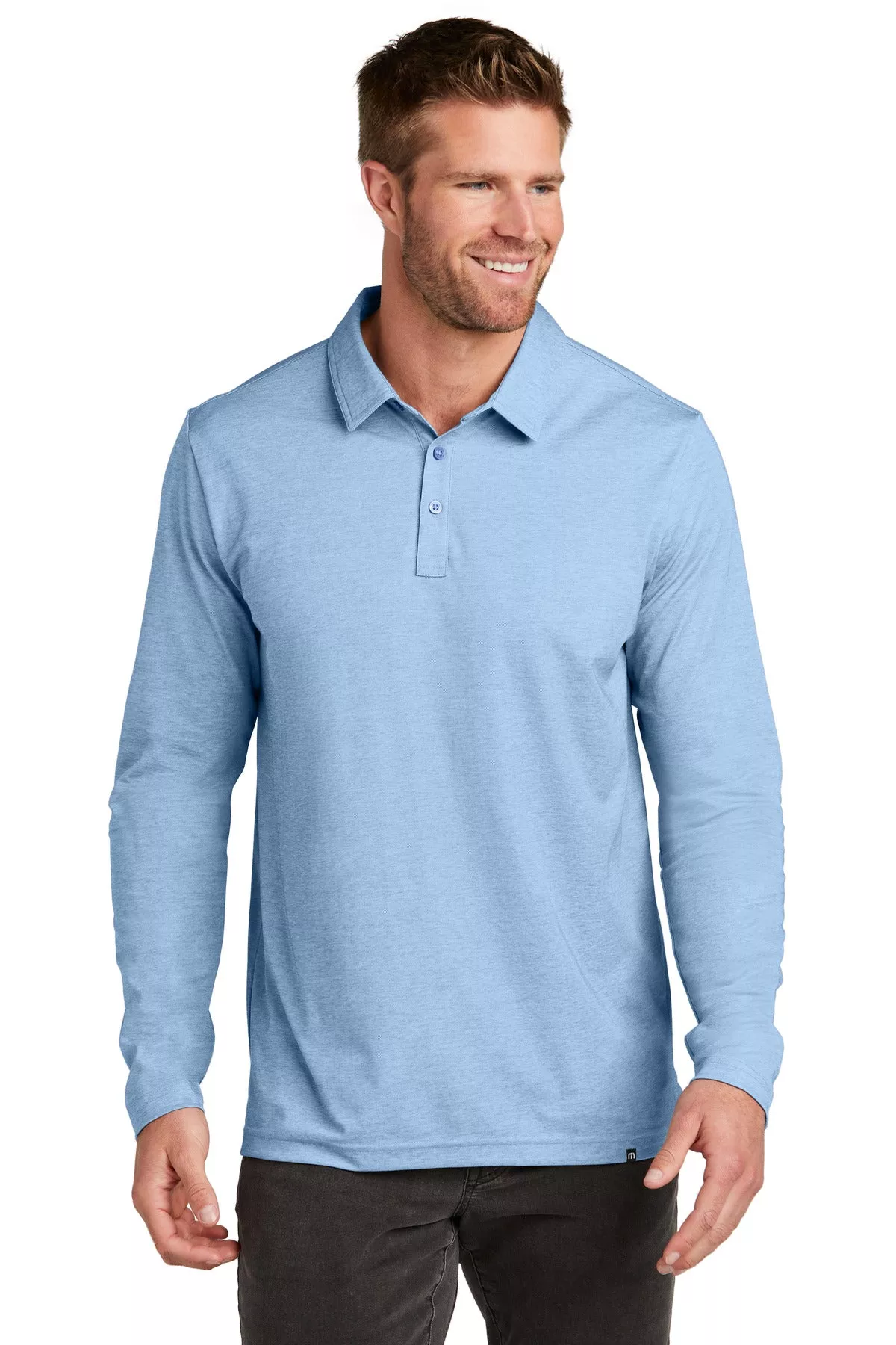 TravisMathew TM1MZ343 | Polo | Oceanside Heather Long Sleeve