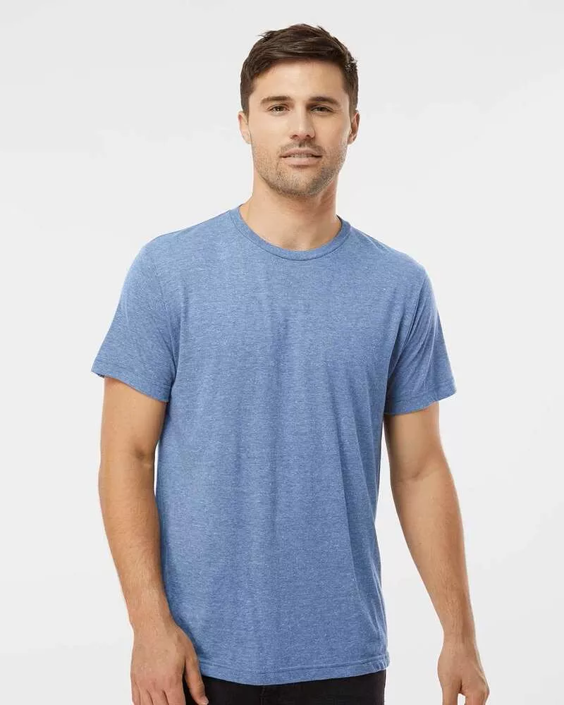 Tultex 254 - Tri-Blend T-Shirt - Athletic Blue Tri Blend