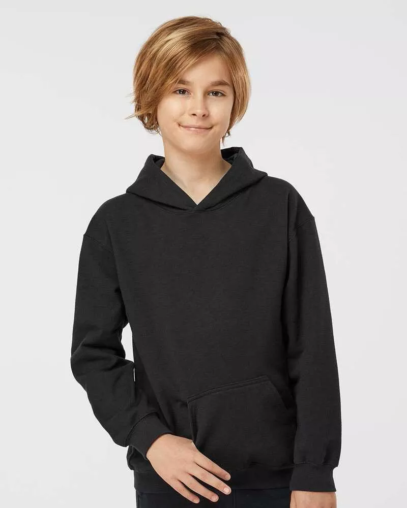 Tultex 320Y - Youth Hooded Sweatshirt - Black