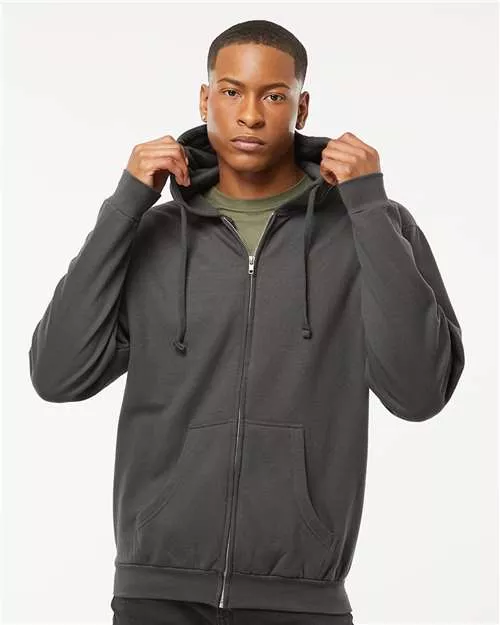 Tultex 331 Unisex Full-Zip Hooded Sweatshirt
