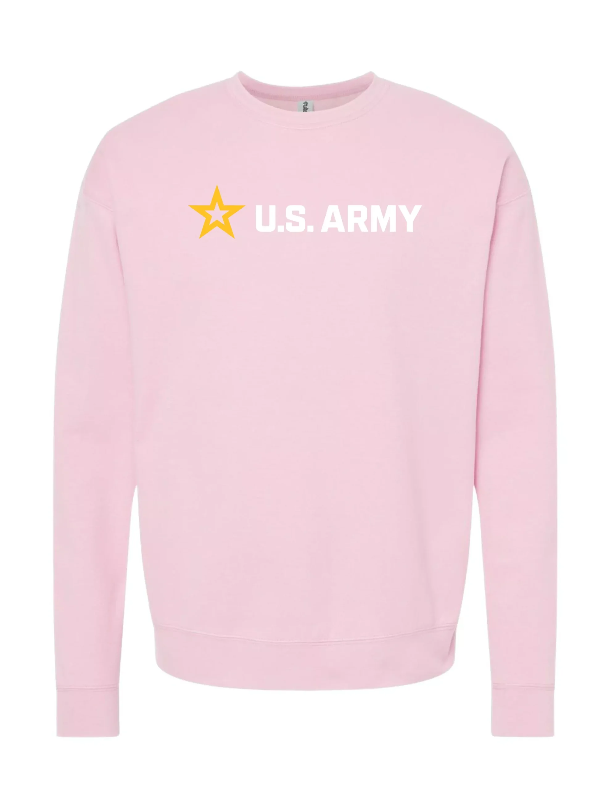 U.S. Army Fleece Crewneck Sweatshirt (Light Pink)