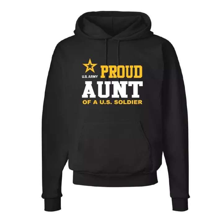 U.S. Army Proud Aunt Hoodie (Black)