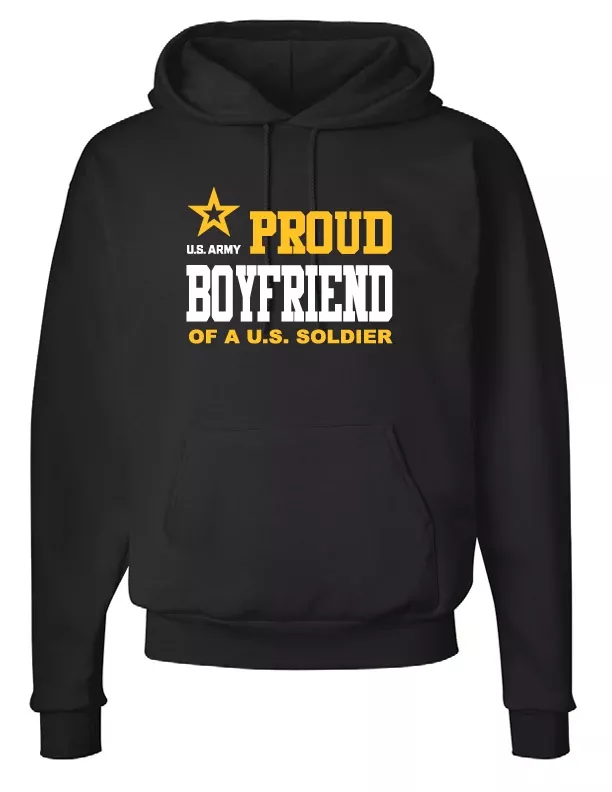 U.S. Army Proud Boyfriend Hoodie (Black)