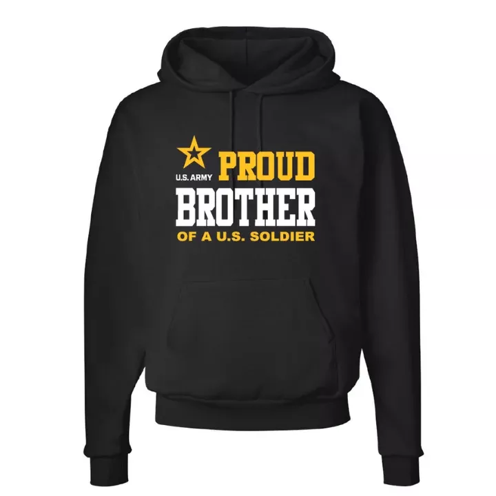 U.S. Army Proud Brother Hoodie (Black)