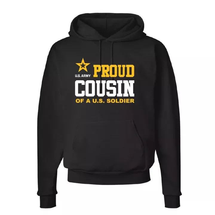 U.S. Army Proud Cousin Hoodie (Black)
