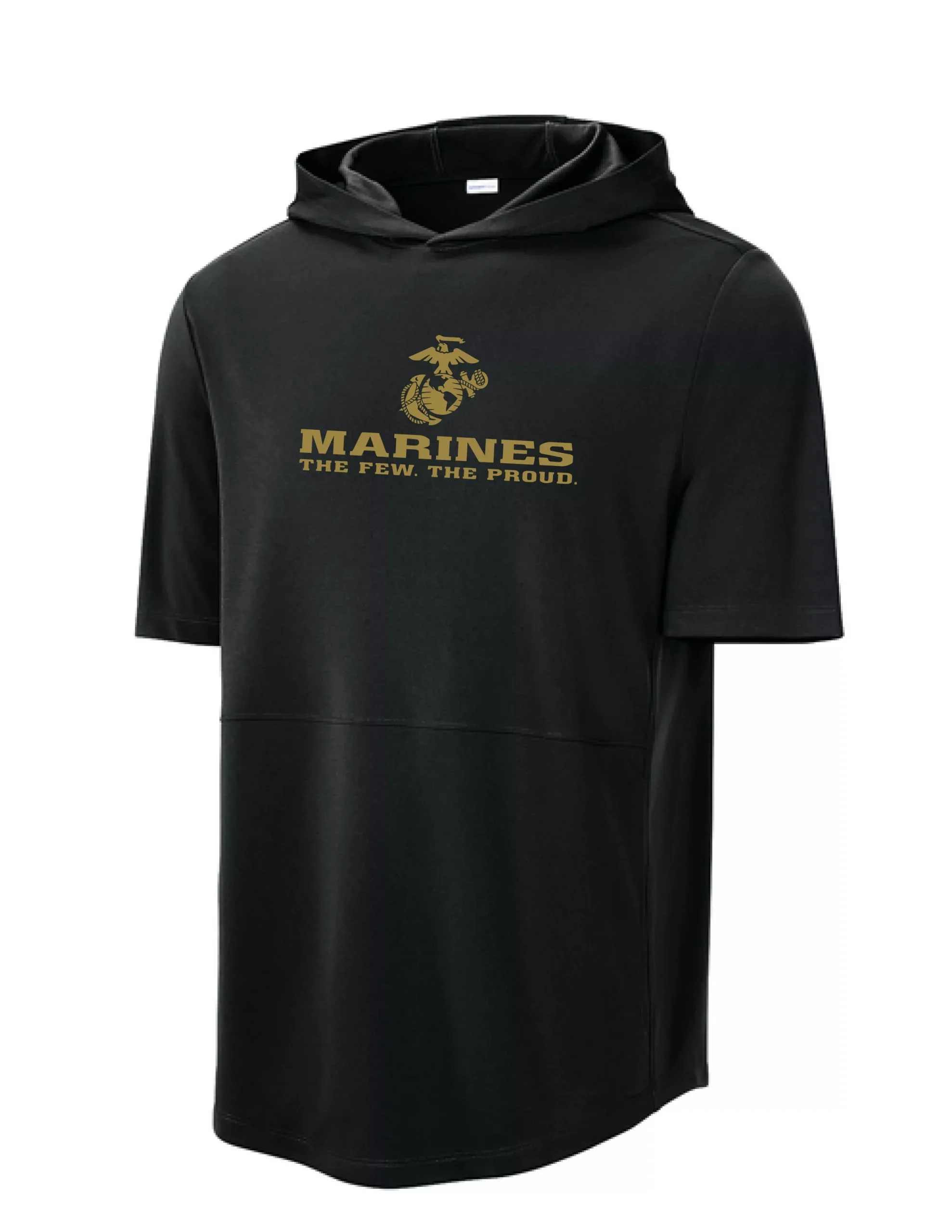 U.S. Marine Corps Short Sleeve Performance Hoodie (Black)